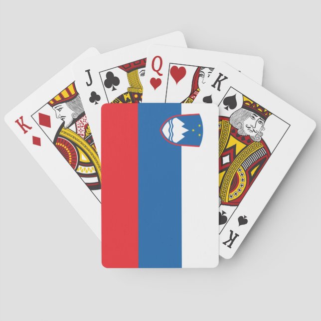 Slovenia Flag Poker Cards (Back)