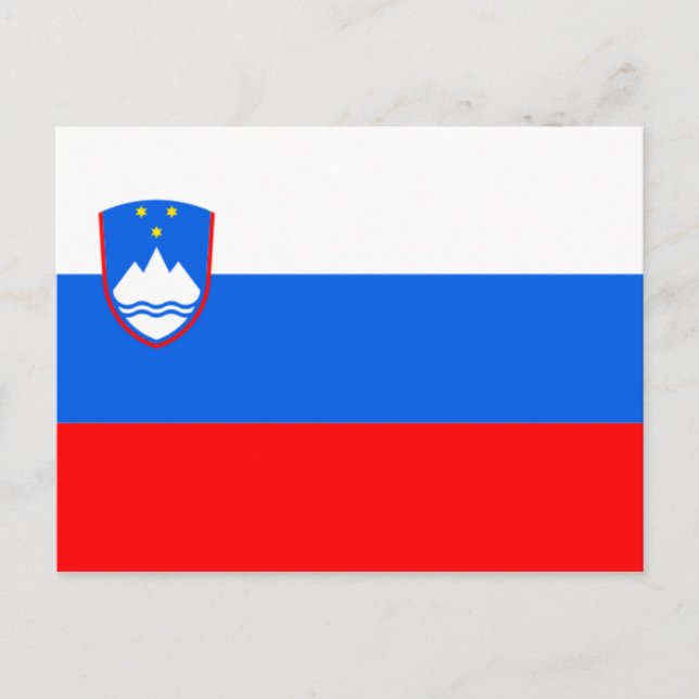 slovenia flag postcard (Front)