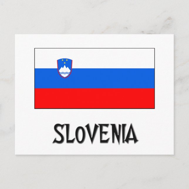 Slovenia Flag Postcard (Front)