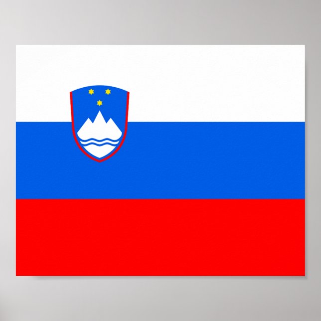Slovenia Flag Poster (Front)