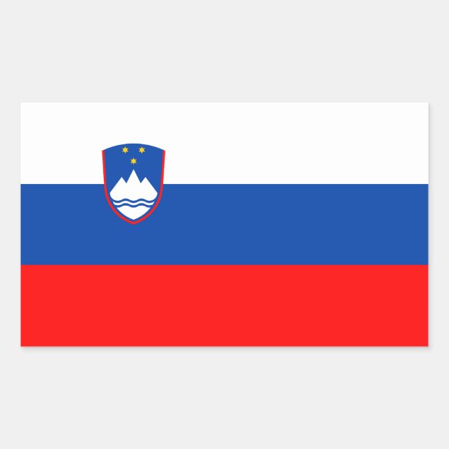Slovenia Flag Rectangular Sticker (Front)