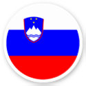 Slovenia Flag Round Sticker
