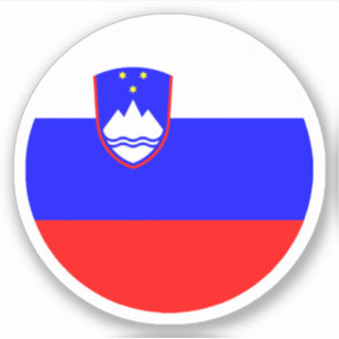 Slovenia Flag Round Sticker