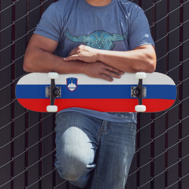Slovenia Flag Skateboard (Outdoor 3)