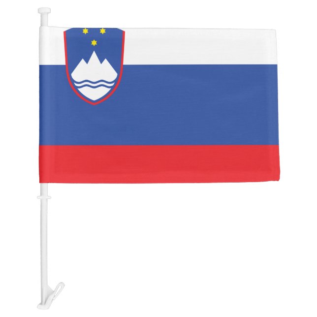 Slovenia Flag, Slovenian Country Pride Car Flag (Front)