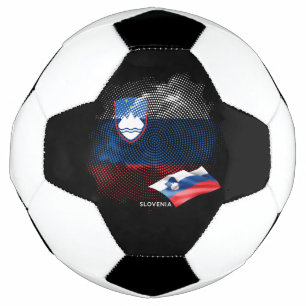 Slovenia flag soccer ball