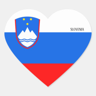 Slovenia Flag Splendid Patriotic Heart Sticker