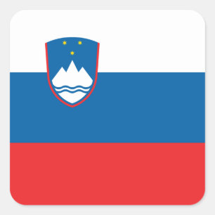 Slovenia Flag Square Sticker