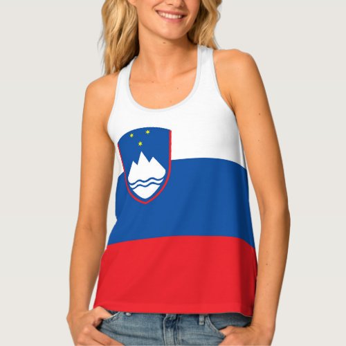 Slovenia flag tank top