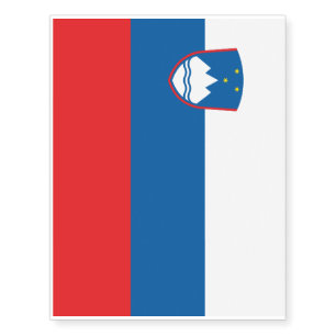Slovenia Flag Temporary Tattoos