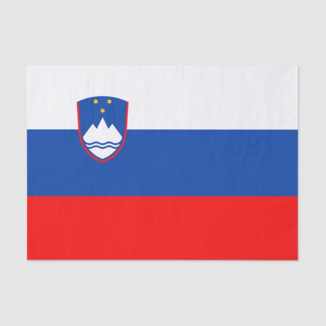 Slovenia Flag Tissue Paper (Front)