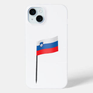Slovenia flag toothpick iPhone 15 plus case
