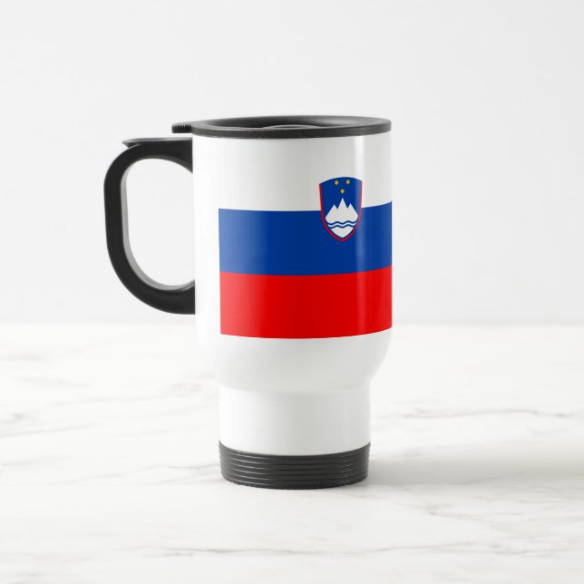 Slovenia Flag Travel Mug (Left)