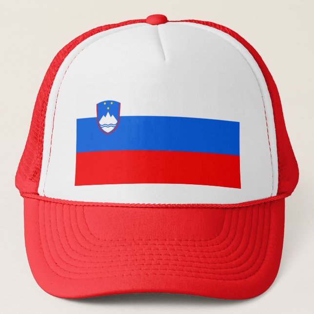 Slovenia Flag Trucker Hat (Front)