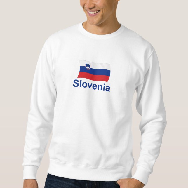 Slovenia Flag - w/inscription Sweatshirt (Front)