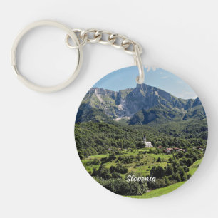 Slovenia landscape photograph keychain