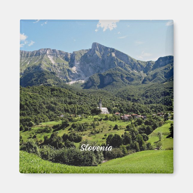 Slovenia landscape photograph magnet (Front)