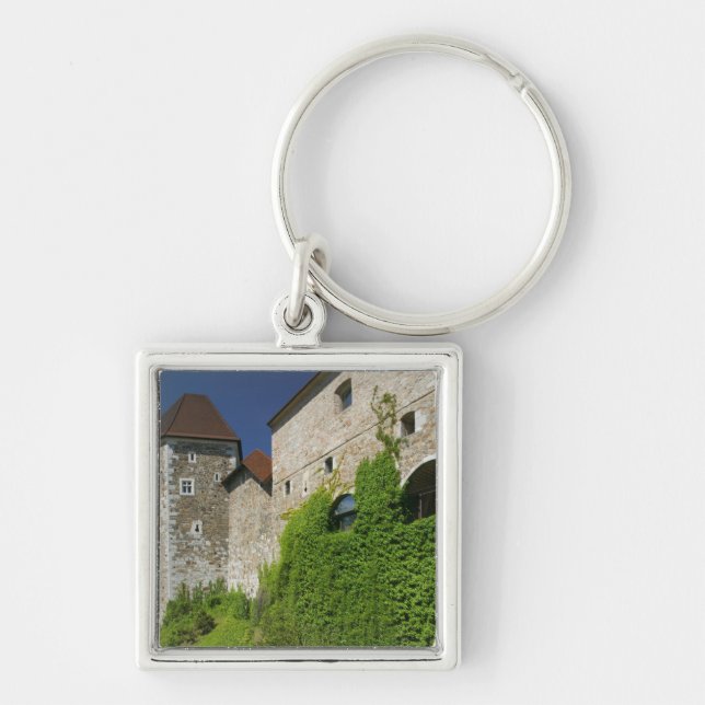 SLOVENIA, Ljubljana: Castle Hill / Ljubljana Keychain (Front)