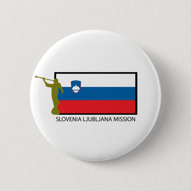 SLOVENIA LJUBLJANA MISSION LDS CTR BUTTON (Front)