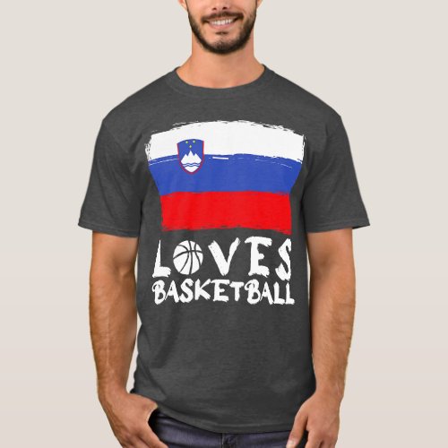 Slovenia Loves Basketball T_Shirt