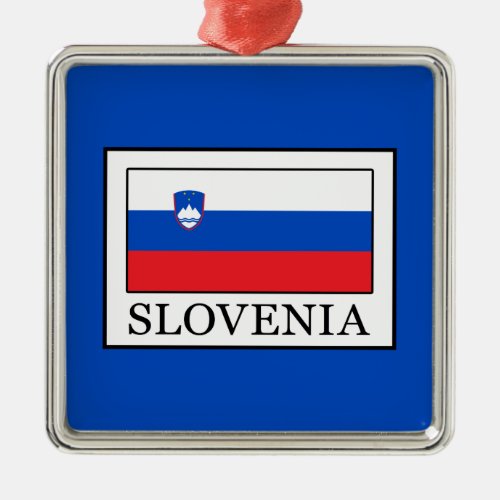 Slovenia Metal Ornament
