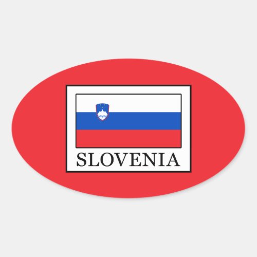 Slovenia Oval Sticker