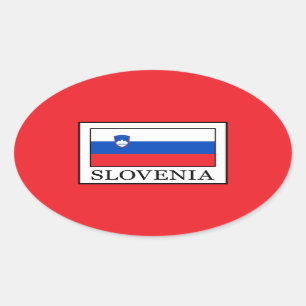 Slovenia Oval Sticker