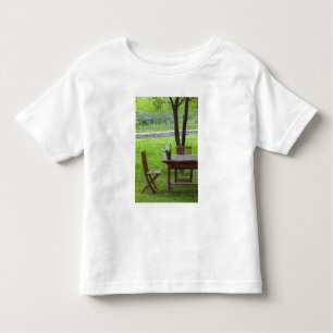 SLOVENIA, PRIMORSKA, Spodnja Idrija: Table on Toddler T-shirt