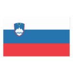 SLOVENIA RECTANGULAR STICKER