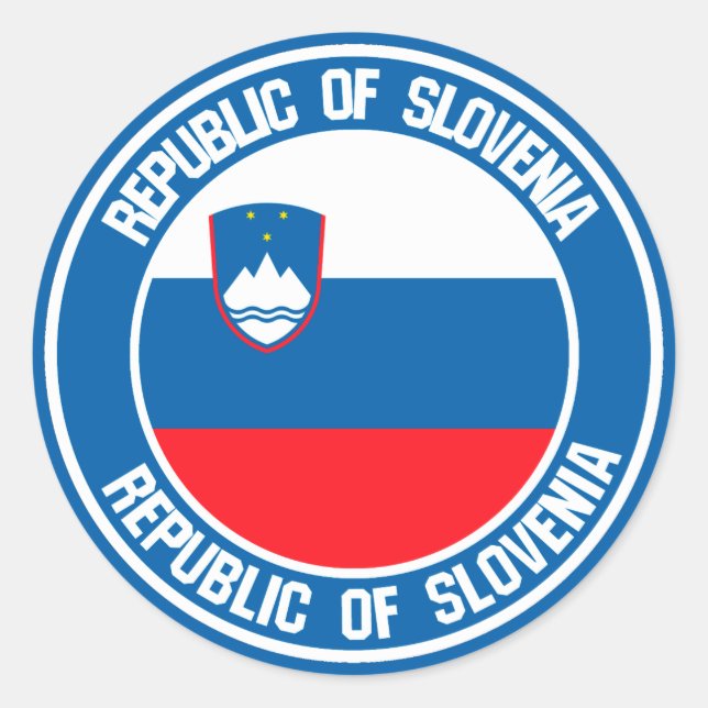 Slovenia Round Emblem Classic Round Sticker (Front)