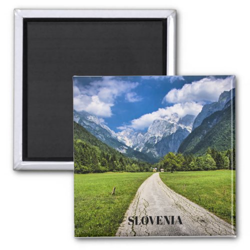 Slovenia scenic photograph with Alps Magnet