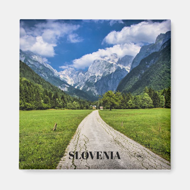 Slovenia, scenic photograph with Alps Magnet (Front)