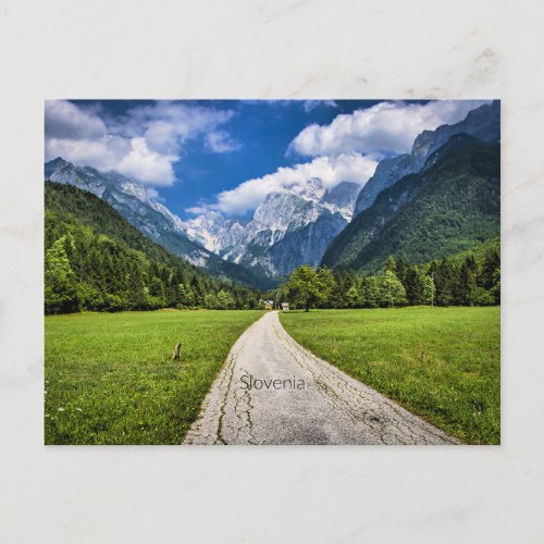 Slovenia scenic photograph with Alps Postcard