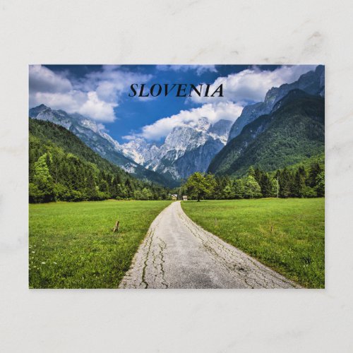 Slovenia scenic photograph with Alps Postcard