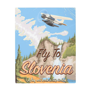 Slovenia Vintage style travel poster