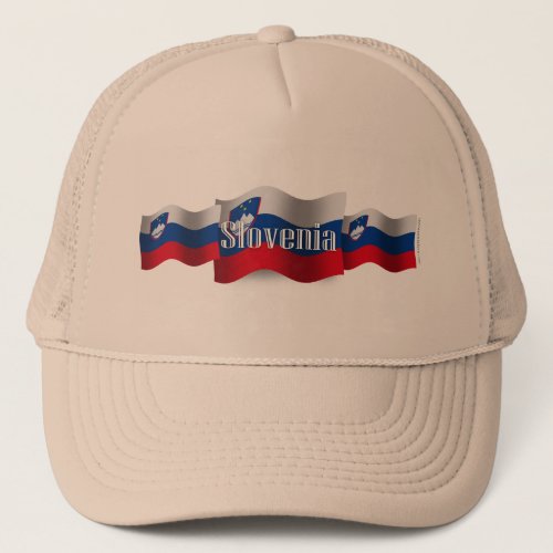 Slovenia Waving Flag Trucker Hat