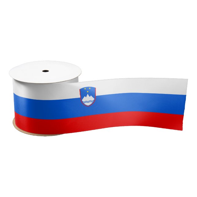 Slovenian Flag Satin Ribbon (Spool)