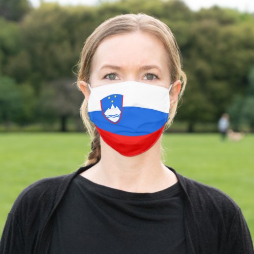 Slovenian Flag Slovenia Adult Cloth Face Mask