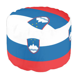 Slovenian Flag & Slovenia house Ottoman /sports