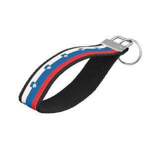 Slovenian Flag & Slovenia wrist keychain /fashion