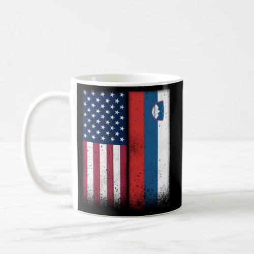 Slovenian Flag Usa And Slovenia Flags Proud Sloven Coffee Mug