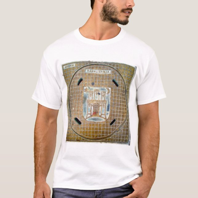 Slovenian Manhole Cover 2 T-Shirt (Front)