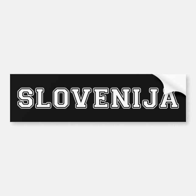 Slovenija Bumper Sticker (Front)