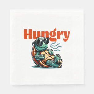 Slow and Hungry – Cool Turtle Napkins