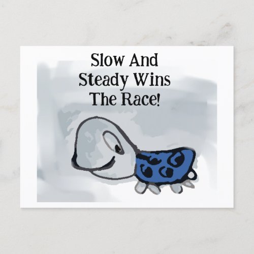 Slow And Steady Postcard
