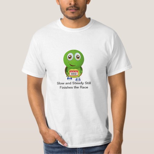 Slow and Steady Running Turtle T_Shirt