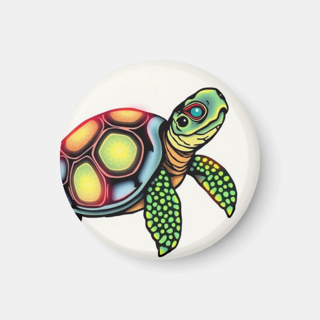 Slow But Legendary Turtle Magnet (Front)