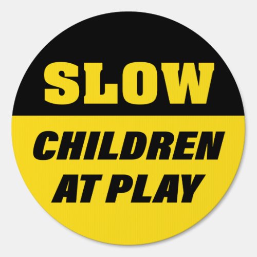 Slow Child Safety Sign