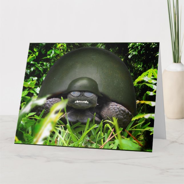 Slow Commando - Army Turtle Card (Front)