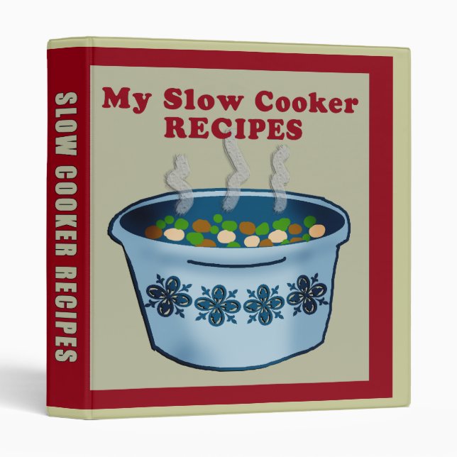 Slow Cooker Recipes Binder (Front/Spine)